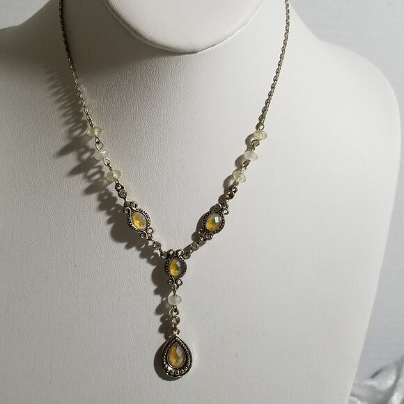 Avon SH silvertone necklace 15" w/ 2 1/2" ex. 1.1780 - Picture 1 of 10